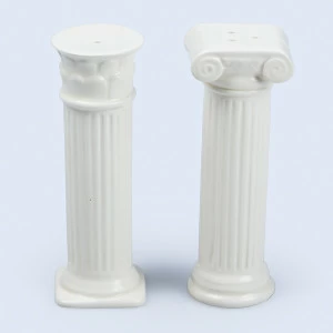 Солонка и перечница белые керамические Hestia DOIY ДИЗАЙНЕРСКИЕ 00-3870117 Белый