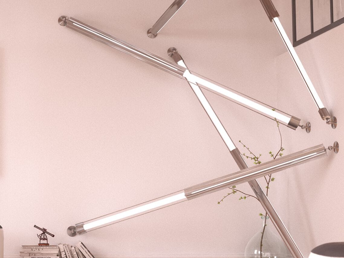 Умный металлический настенный светильник с системой RGB Concepticon X-TENSION ARCH-00099752