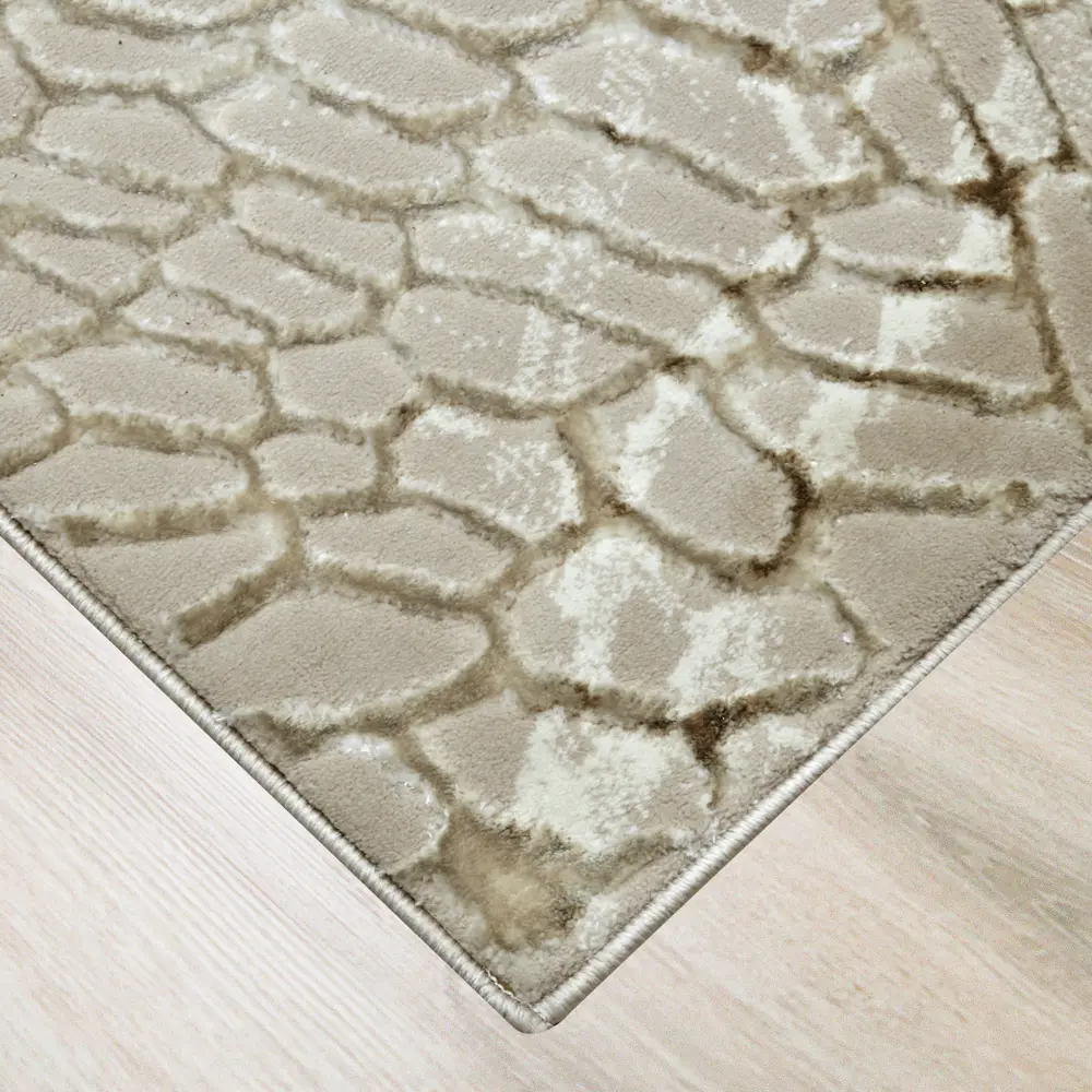 Ковер полиэстер Велори 12 I 120x170 см цвет бежевый CTIM STLM-2169770 - Вид №2