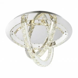 Потолочный светильник светодиодный белый Juna 67038-24DA GLOBO JUNA 00-3890528 Хром