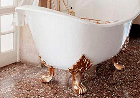 Gentry Home Bexley Cast iron bathtubs with feet Тюльпан белый GH100494  - Вид №1