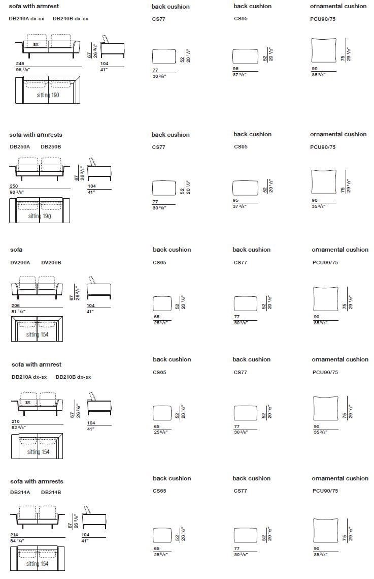 Угловой диван из ткани Molteni & C GREGOR ARCH-00140641 - Вид №7