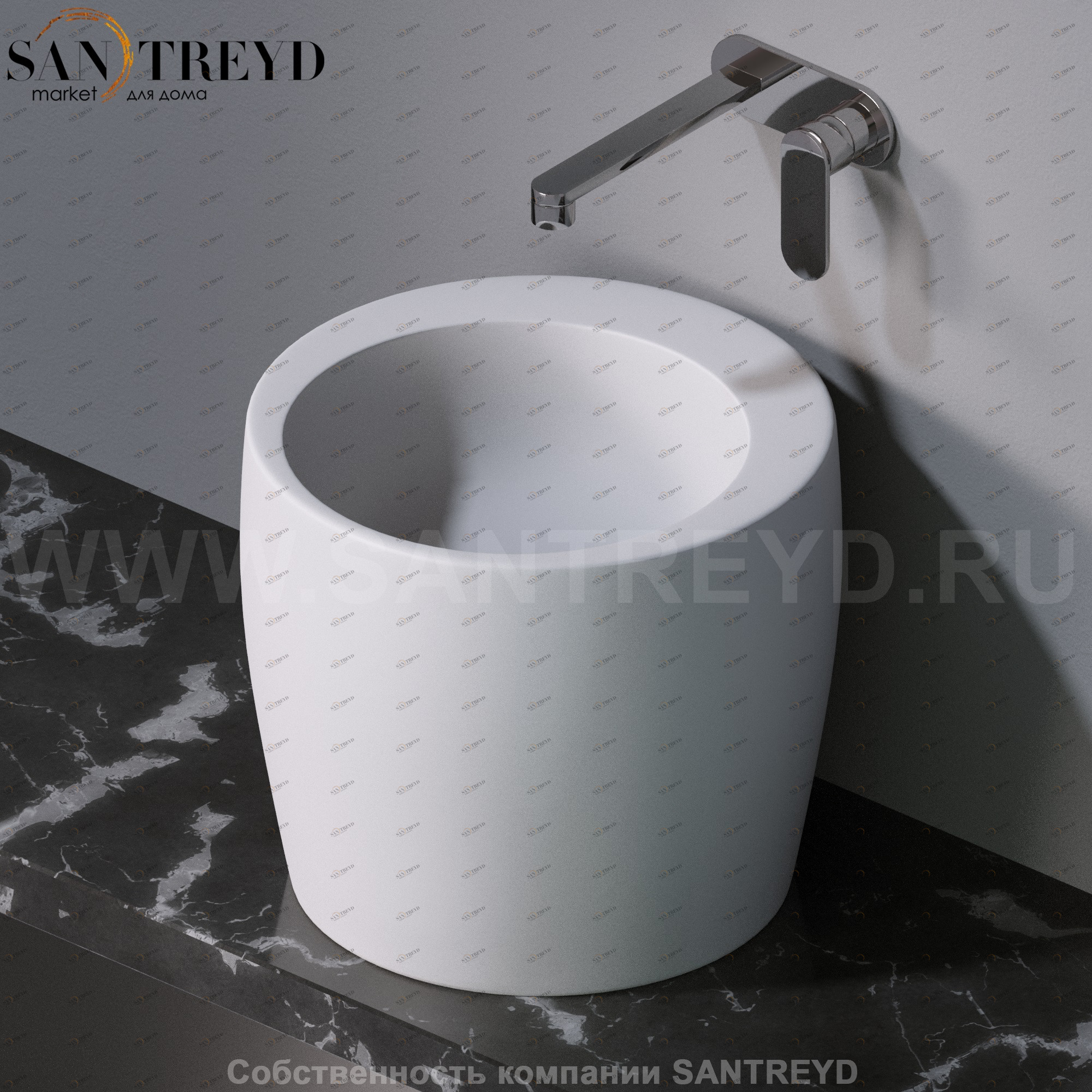 L101117 Накладная раковина на столешницу  круглая A. e T. Italia TOTEM AeT ITALIA