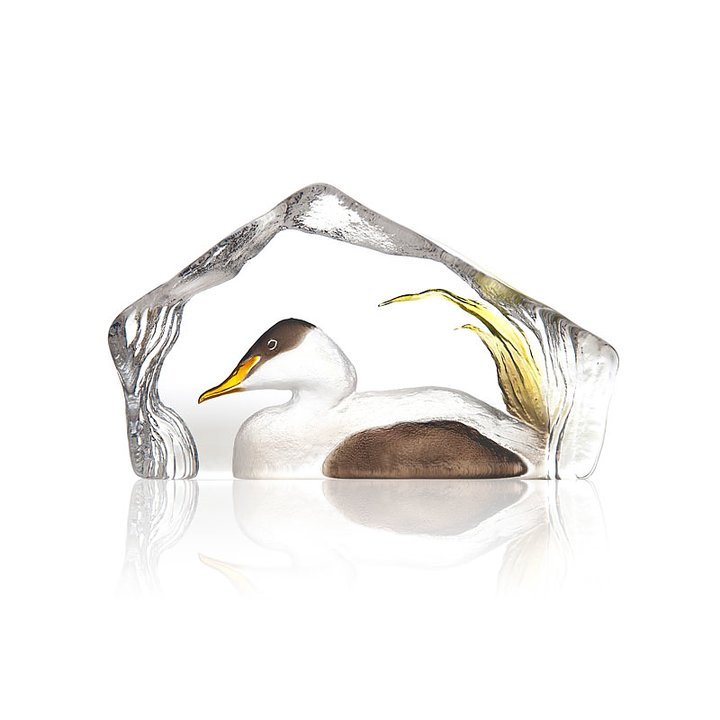 34270 Скульптура "Утка", белая/чёрная, 190/110 мм. Maleras 