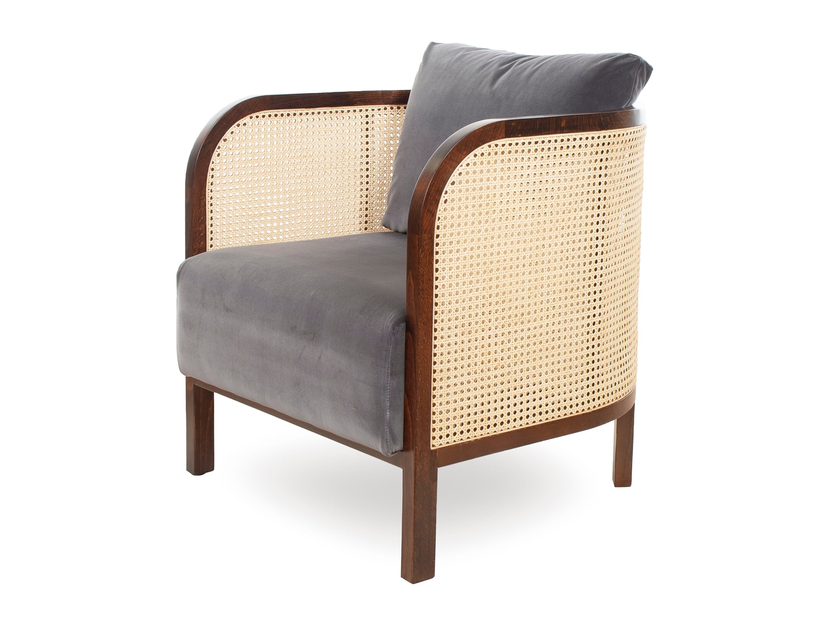 Венское соломенное кресло с подлокотниками CREARTE COLLECTIONS круглый ARCH-00037735 - Вид №1