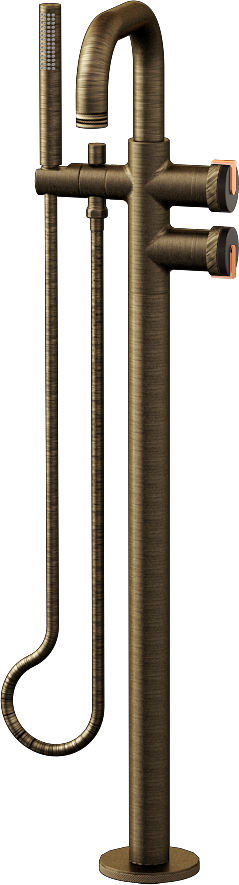 E-11557-R1OB-L1RG-VBB Смеситель напольный отдельностоящий (внешняя часть) GRAFF MOD+