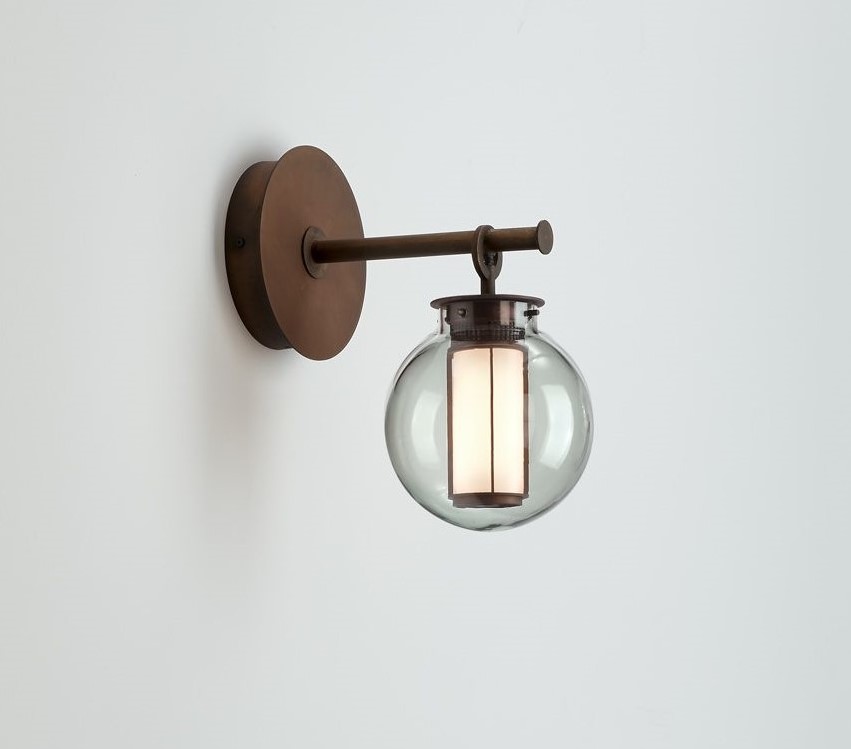 089726 Бра A DI DI серое стекло Parachilna Bai Santreyd