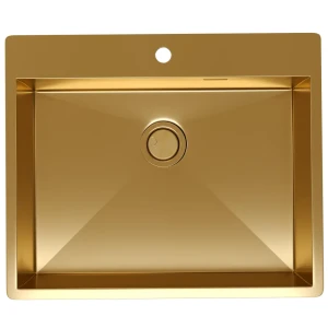 91922190 Мойка для кухни Reflexion Iseo RX2260GD 50x60 см глубина чаши 18.50 см нержавеющая сталь цвет золото STLM-1457670