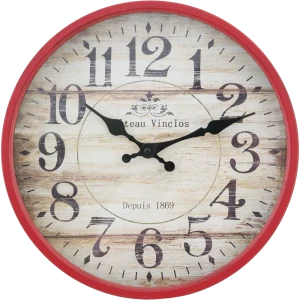 Часы настенные цвет красный 30 см