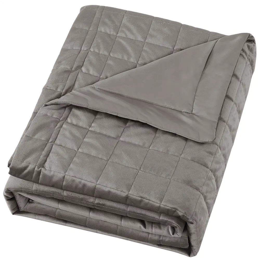 INSPIRE Etna — велюровое покрывало с геометрической стежкой 89334837 STLM-1458013