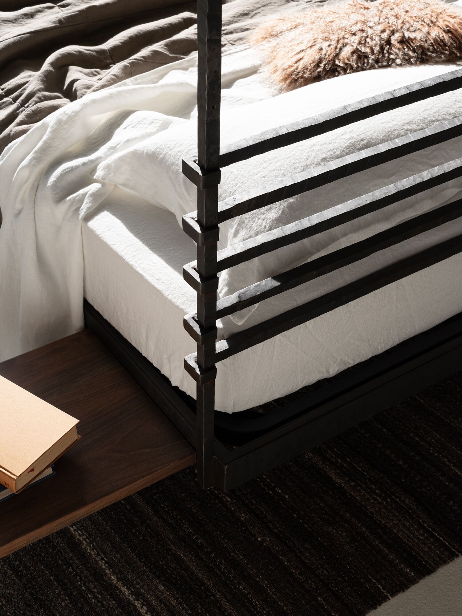 Двуспальная кровать из кованого железа с балдахином Lispi TRESPOLO ARCH-00104943 - Вид №3