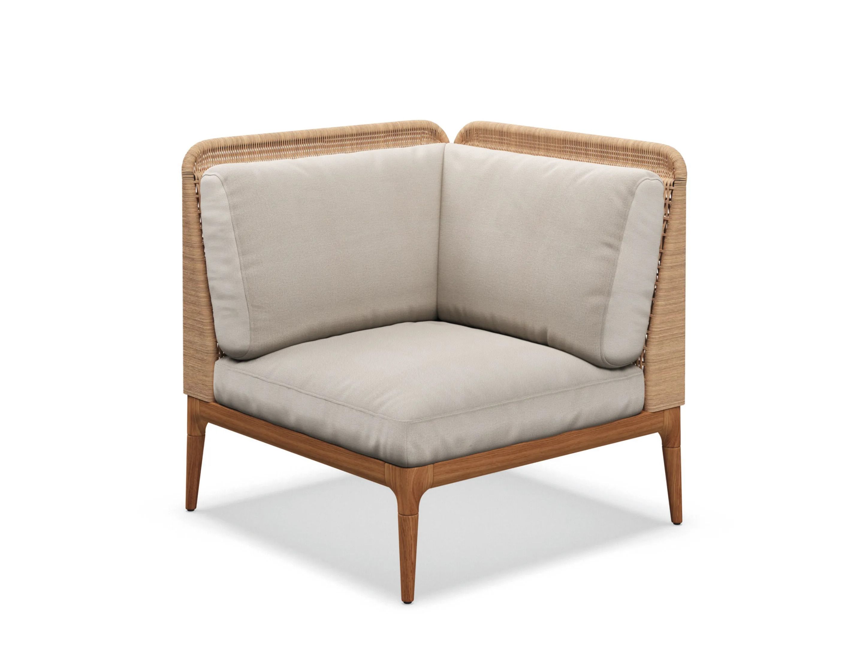 Плетеное и тканое угловое садовое кресло Gloster ARCH-00106617 - Вид №2