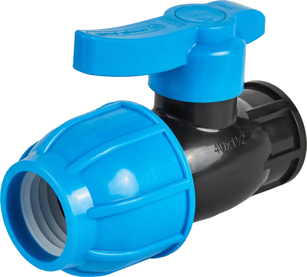 Шаровой кран Политэк 1 1/4" для систем водоснабжения 82382745