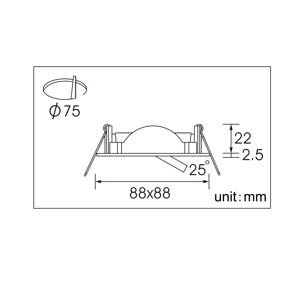 INSPIRE Bama - точечный встраиваемый светильник в бронзовом корпусе 85323779 STLM-1342326 - Вид №6