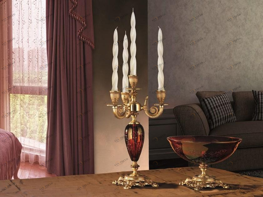 Euroluce Lampadari Подсвечник с кристаллами swarovski® Rubino alicante sun-id-1411194