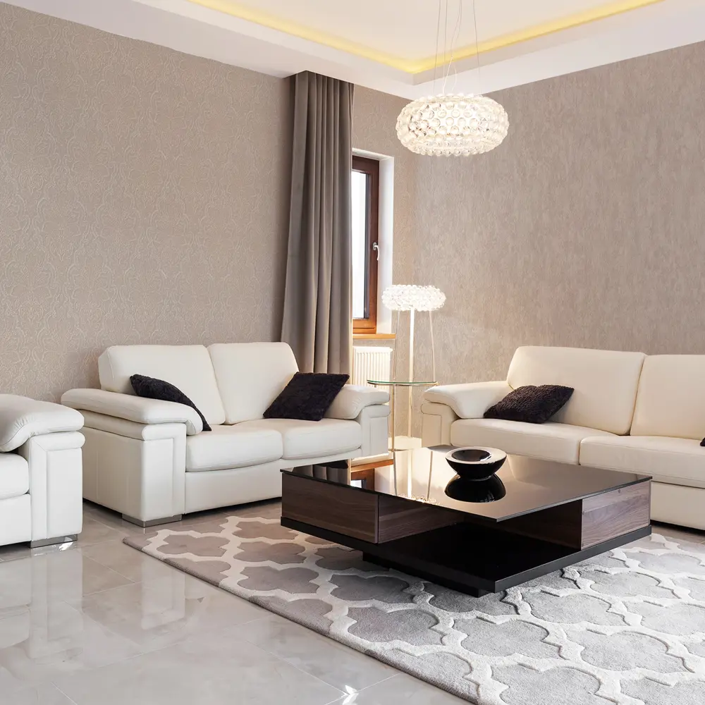 Обои флизелиновые Московская обойная фабрика Этро Шенил бежевые 4057-2 1.06 м STLM-2048085 - Вид №3