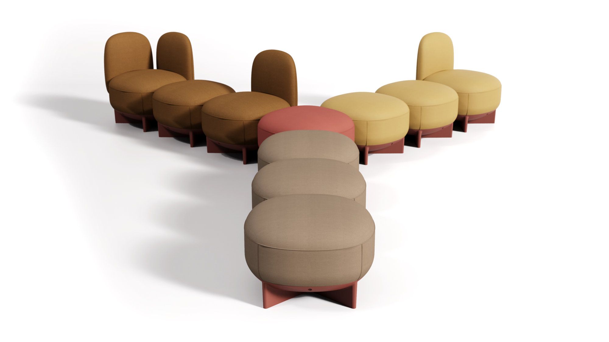 Тканевое секционное кресло с подлокотниками GABER To-Go ARCH-00038323 - Вид №5