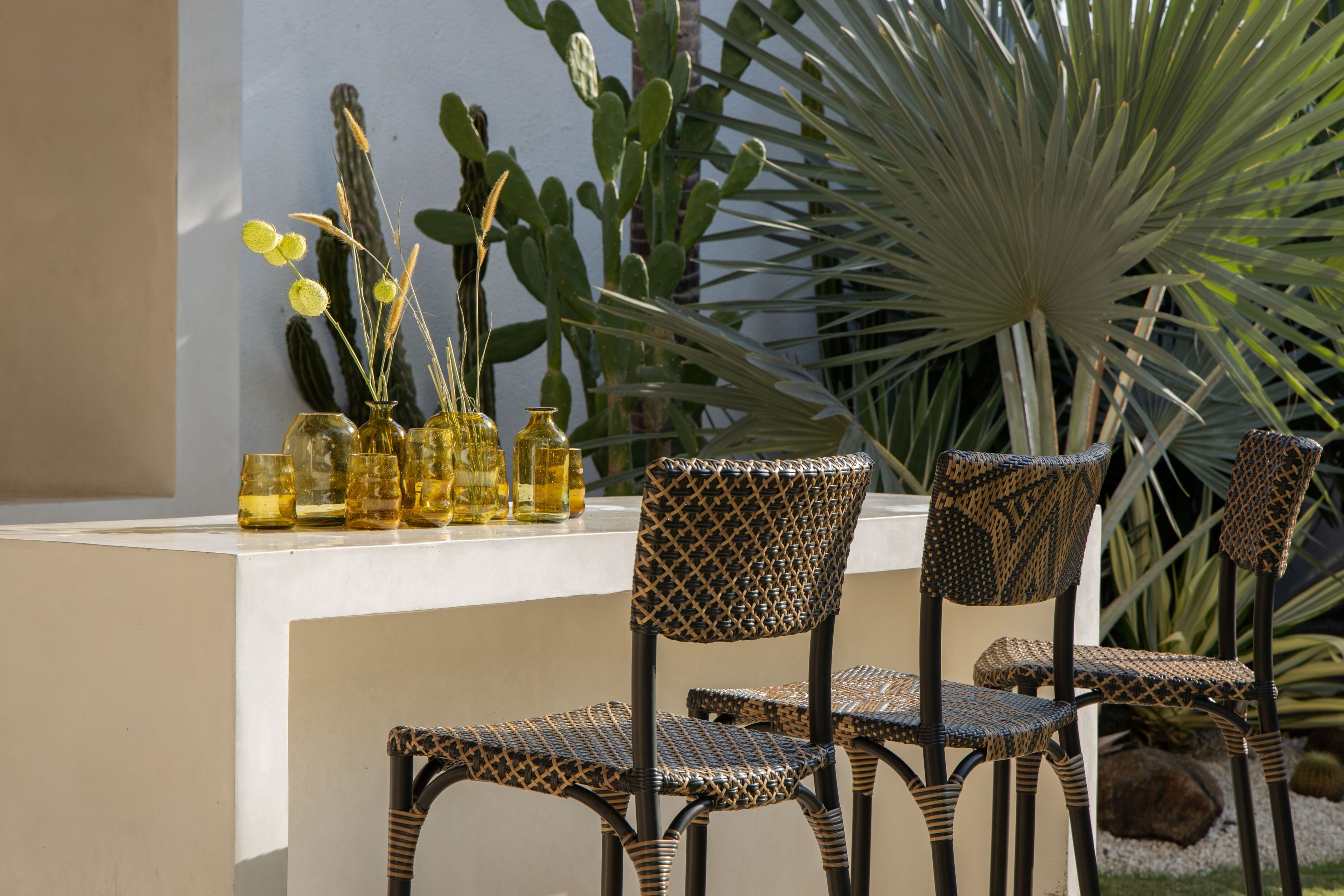 Высокий садовый стул из синтетической ткани со спинкой cbdesign Tosca ARCH-00066936 - Вид №5