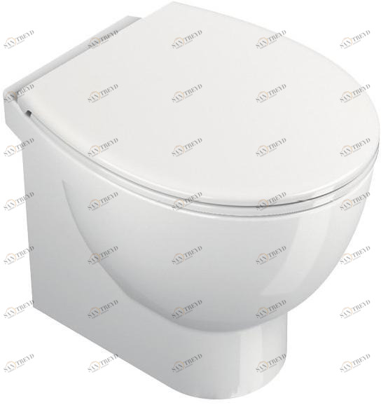 1vpli00 Приставной унитаз напольный Белый CERAMICA CATALANO NEW LIGHT Италия