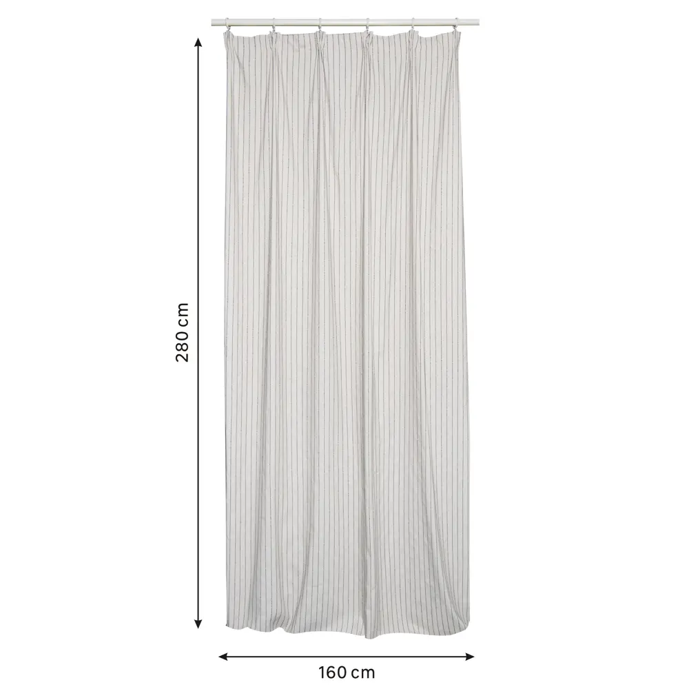 Штора на ленте Inspire Carbo 160x280 см цвет бежево-голубой 88311145 STLM-2030015  - Вид №1