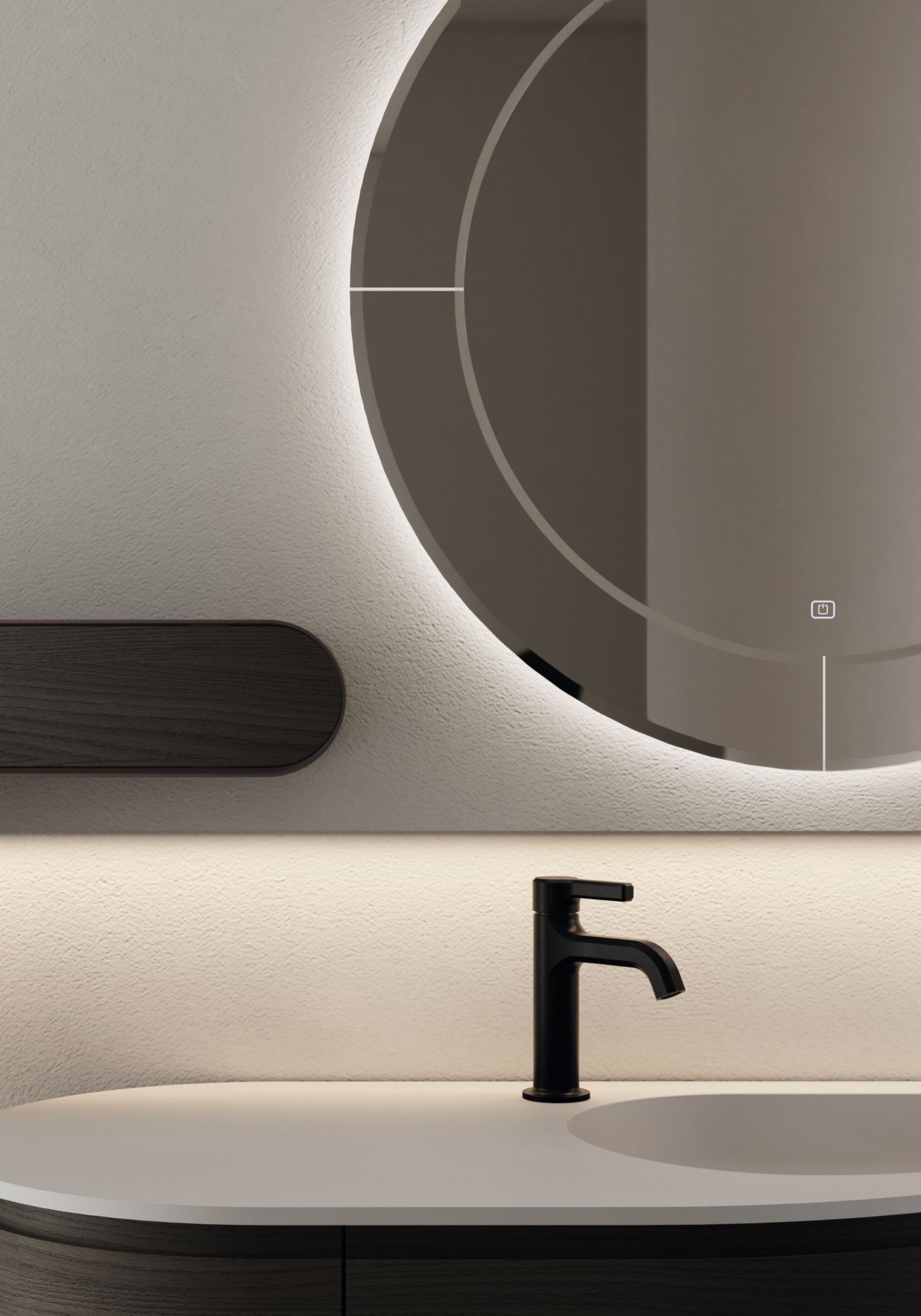 Двойной подвесной туалетный столик с зеркалом Ideagroup Seventy Form ARCH-00014054 - Вид №1