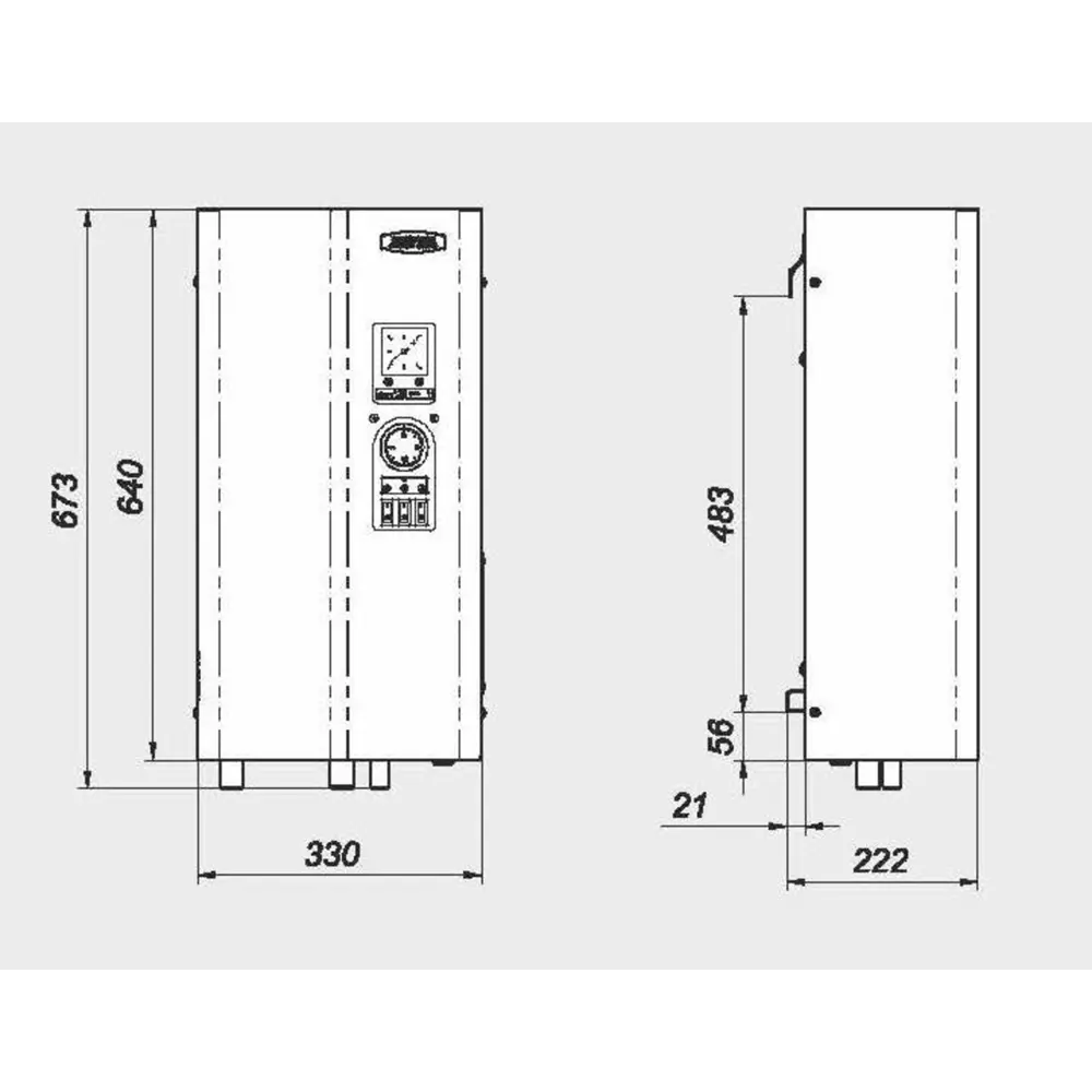 Электрический котел 3 кВт Zota Solo - 3 220/380 В одноконтурный настенный 82382032 STLM-2025125  - Вид №3