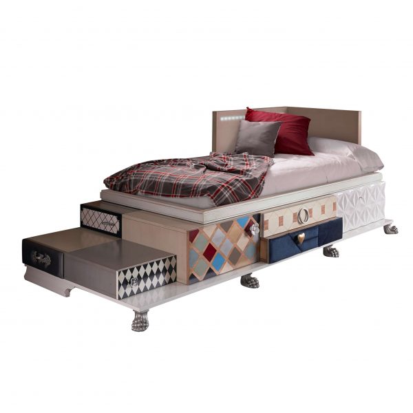 003919 Кровать 0080.T Lola Glamour Tetris Santreyd