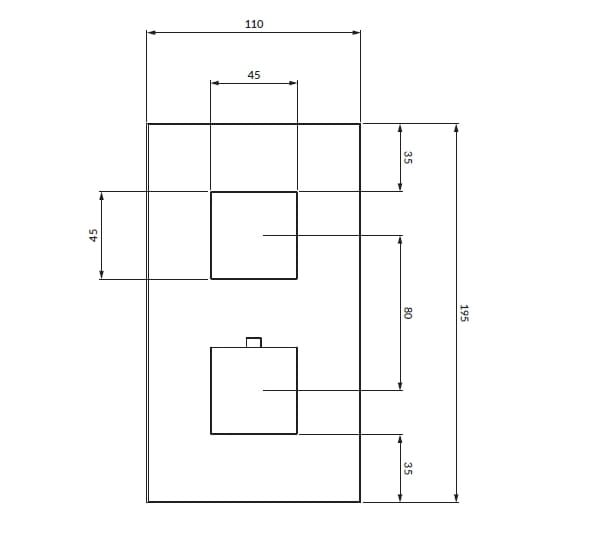 Термостатический смеситель для душа/ванны с пластиной OMNIRES Fresh ARCH-00036799 - Вид №2