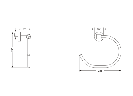 Кольцо для полотенец JOERGER Charleston Royal 619.00.047.000 - Вид №1