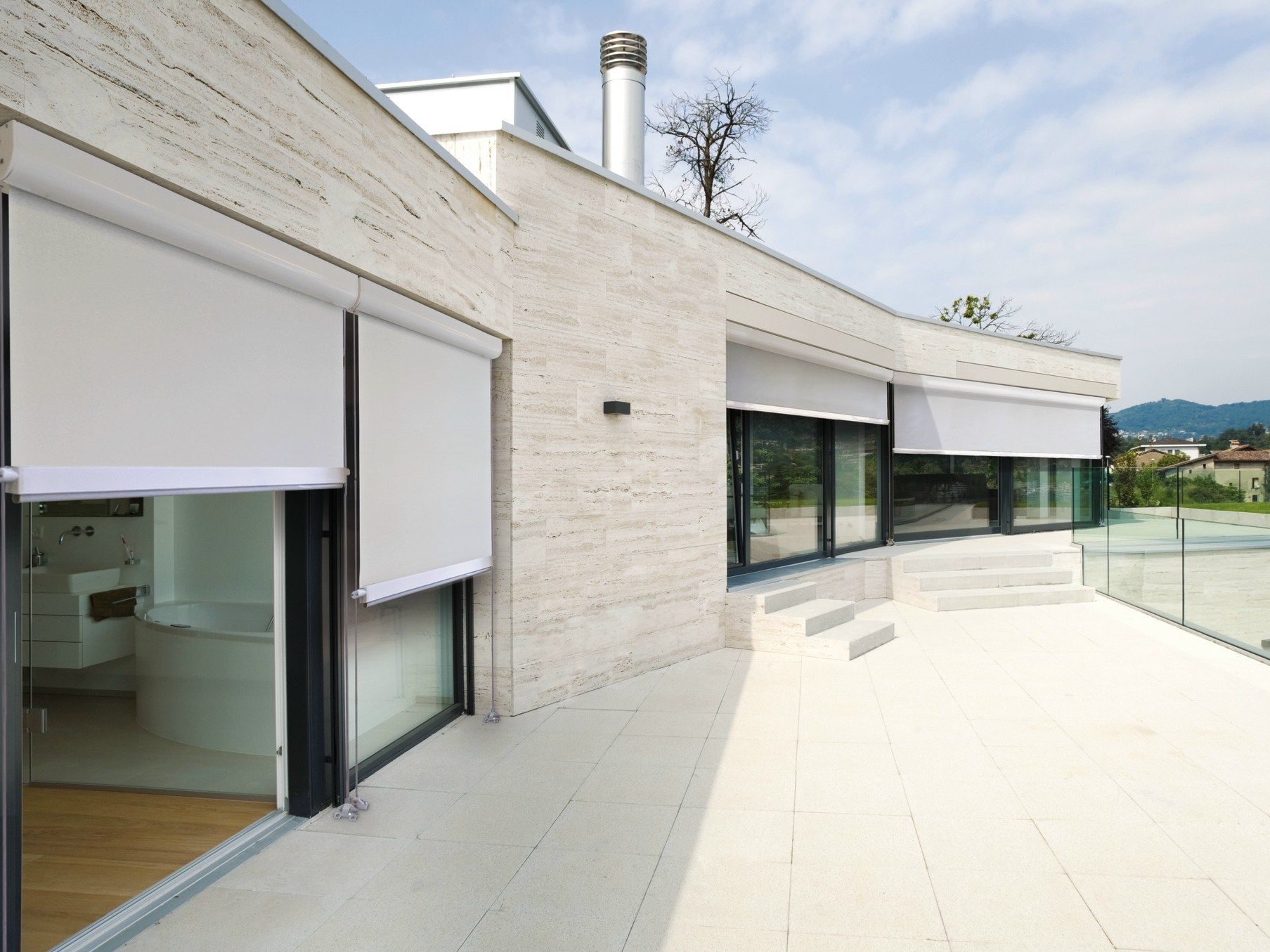 Навес с откидным верхом с боковыми направляющими KE Outdoor Design SCREENY ARCH-00010202