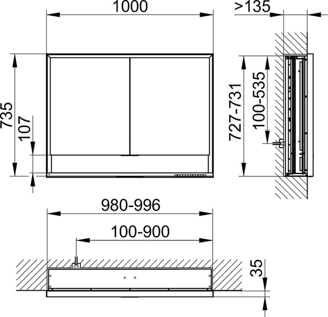 14314171304 Зеркальный шкаф KEUCO Royal Lumos - Вид №2