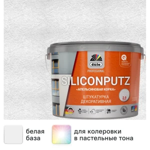 Штукатурка декоративная Dufa Siliconputz Апельсиновая корка 25 кг 89362966 STLM-2205744