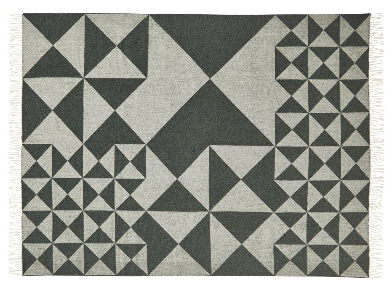 Шерстяной плед с графическим рисунком VERPAN ARCH-00082404