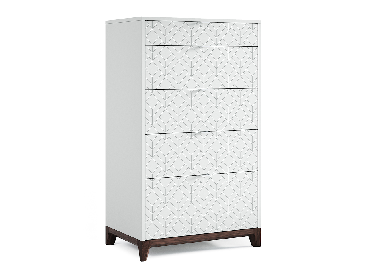 Комод высокий серый "Гравировка 11" Case THE IDEA ДИЗАЙНЕРСКИЕ 209967 Серый  - Вид №1