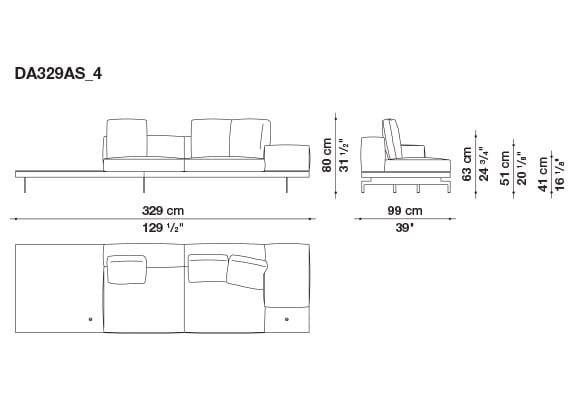 Кожаный диван B&B Italia док ARCH-00130675 - Вид №94