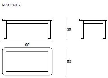 Il Giardino di Legno Прямоугольный садовый стол из дерева и стекла Ring Ring04c6 - Вид №3