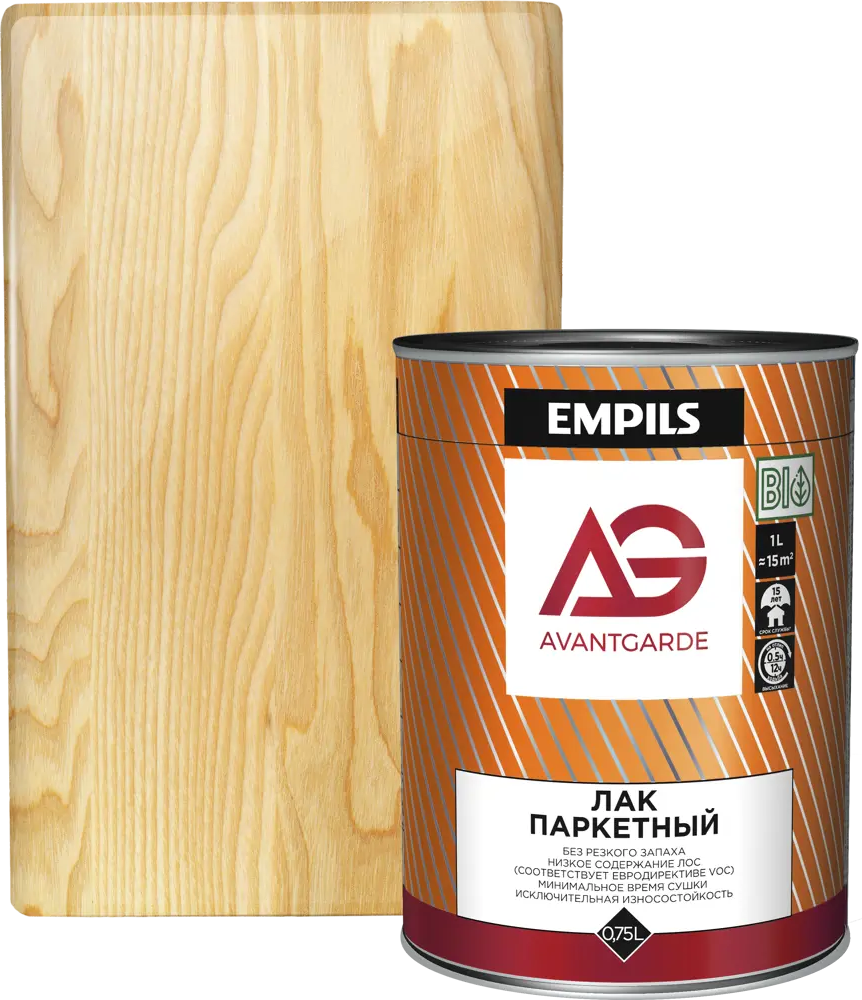 Лак паркетный AVANTGARDE для деревянных поверхностей 0.75 л 84439955