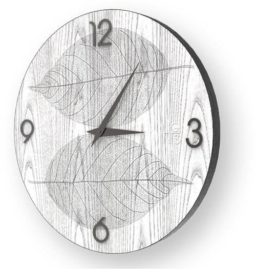 LIGNIS® Настенные часы из дерева с инкрустацией или лепниной Dolcevita nature 10.061 / 10.139 - Вид №1