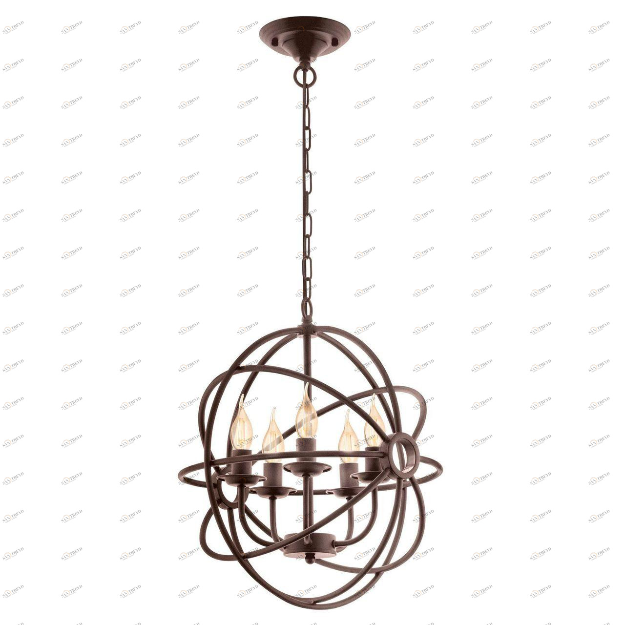 Подвесная люстра Eglo Ebrington 49773 EGLO ДИЗАЙНЕРСКИЕ, EBRINGTON, ШАР 057003 Коричневый 