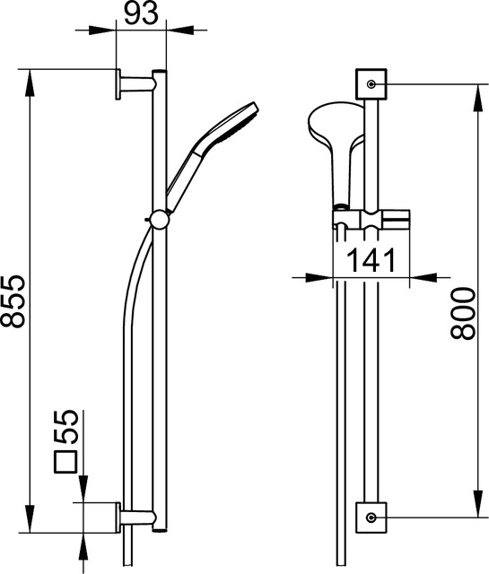 59587170802 Душевой комплект KEUCO IXMO - Вид №3