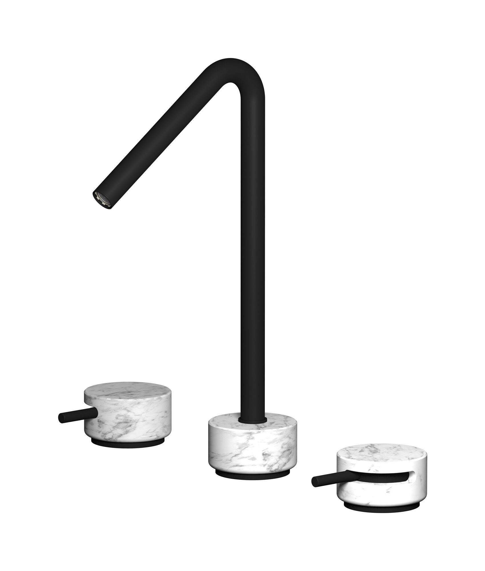 Смеситель для раковины с 3 отверстиями для мраморной столешницы IB мрамор + мрамор Elle ARCH-00068761 - Вид №9