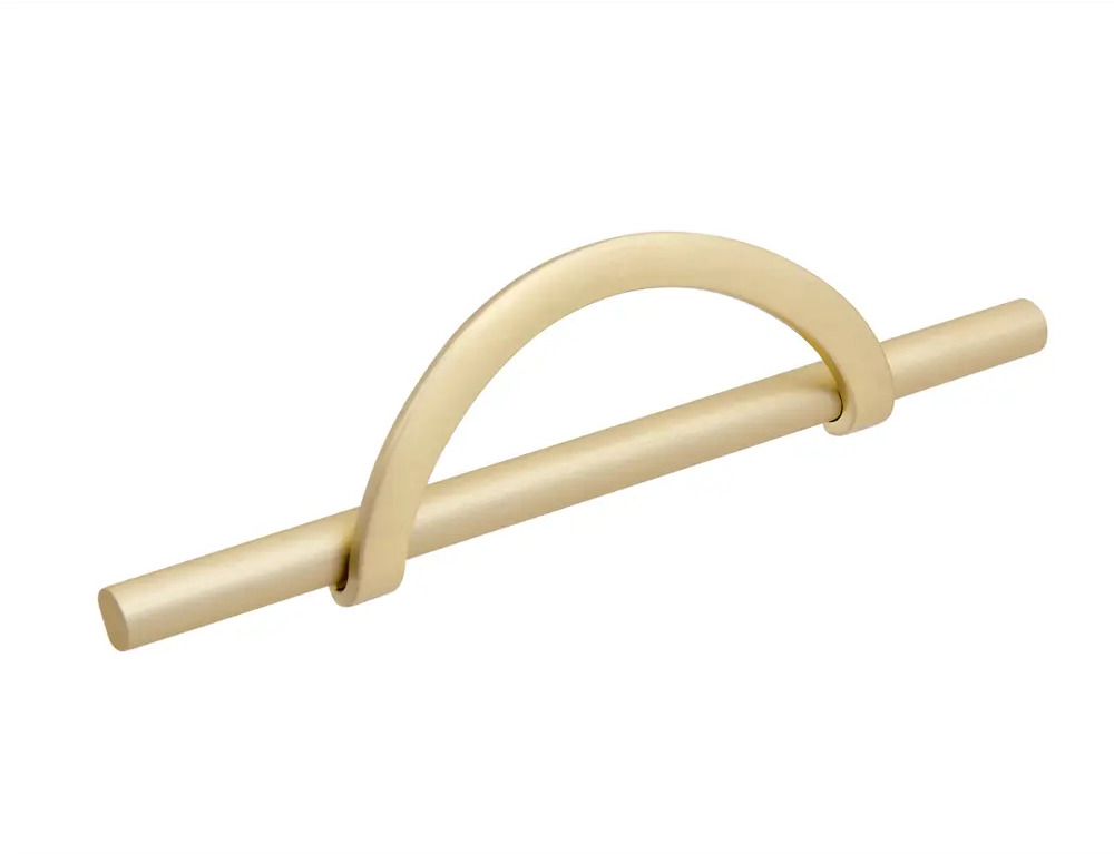 86899308 Ручка-скоба мебельная Guardiano ЦАМ 160 мм цвет матовое золото STLM-1011267