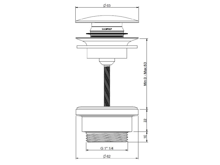 Латунный шпиндель Rubinetterie Treemme Albatros ARCH-00075663 - Вид №2