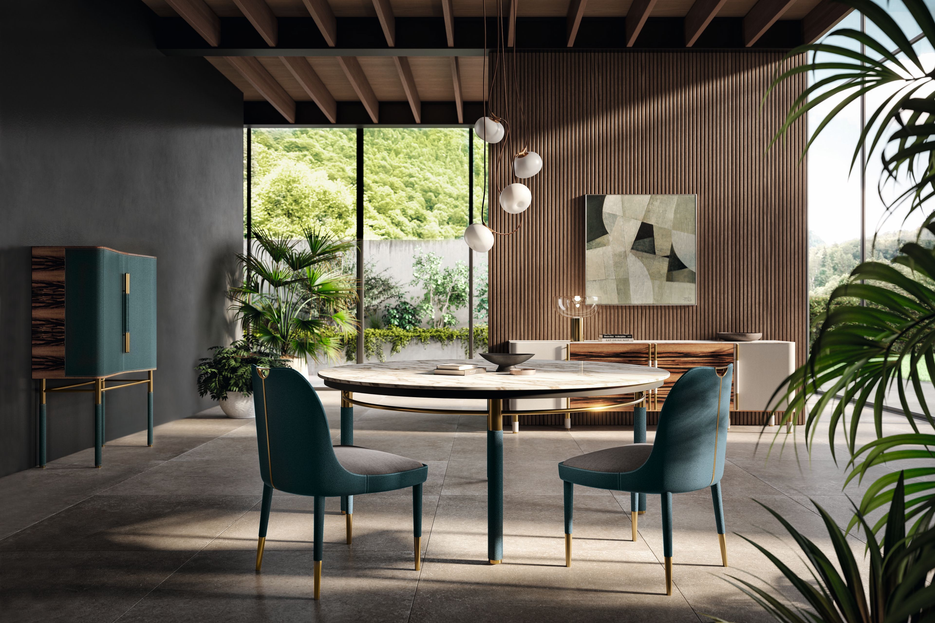 Круглый мраморный стол Former In Italia TABLÒ ARCH-00051210 - Вид №1