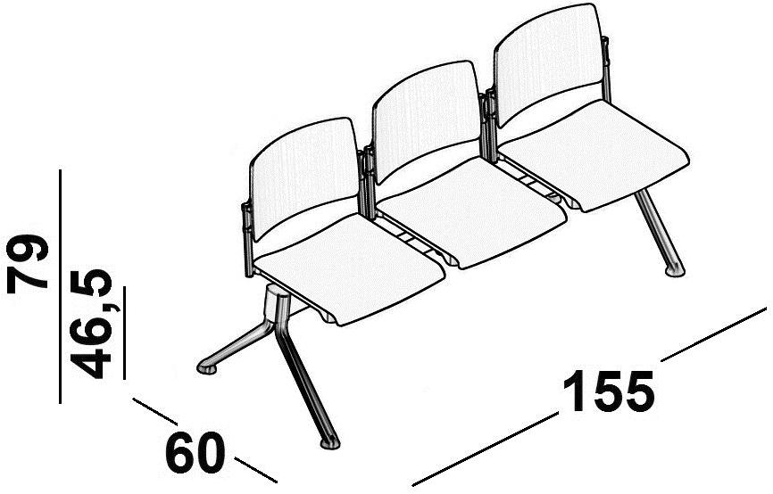 Luxy Сиденье на балке перекрытия из полипропилена Essenziale sun-id-1396565 - Вид №2