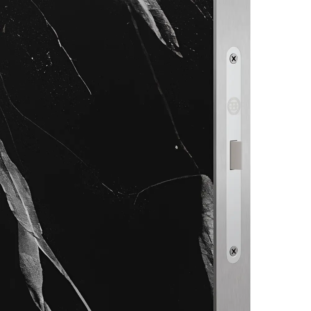 Дверь межкомнатная глухая с замком в комплекте Invisible FC99 60x220 мм HPL цвет черный 88401497 STLM-2039952 Santreyd  - Вид №3