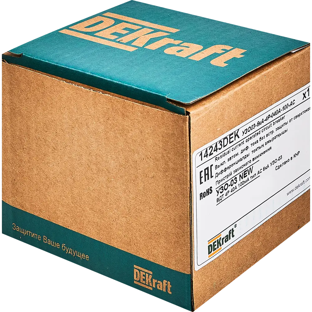 УЗО DEKraft ВДТ-03 4P 40А с защитой от токов утечки 88461153 STLM-1115368 - Вид №4