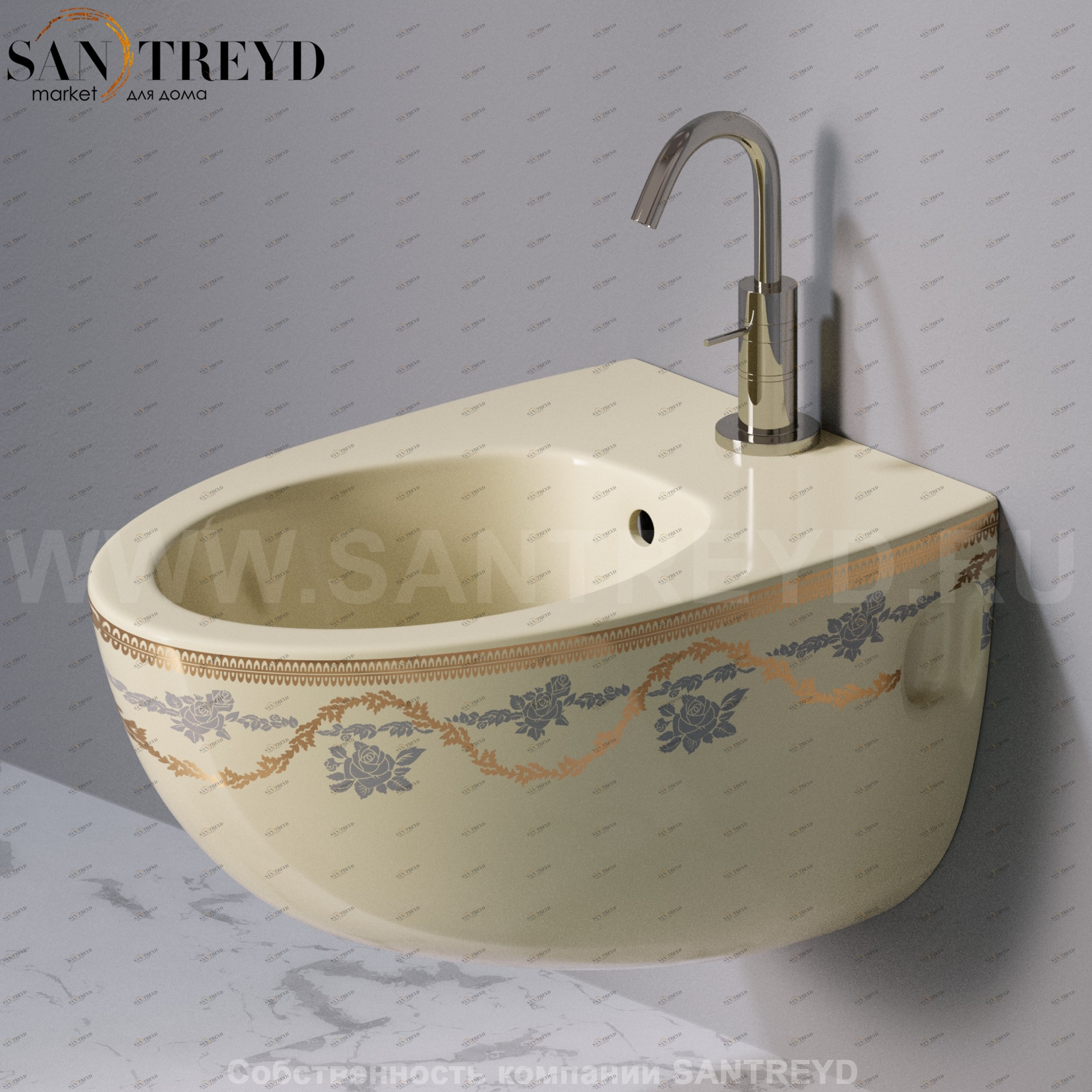 S512469G Биде подвесное OVAL A. e T. Italia AeT ITALIA