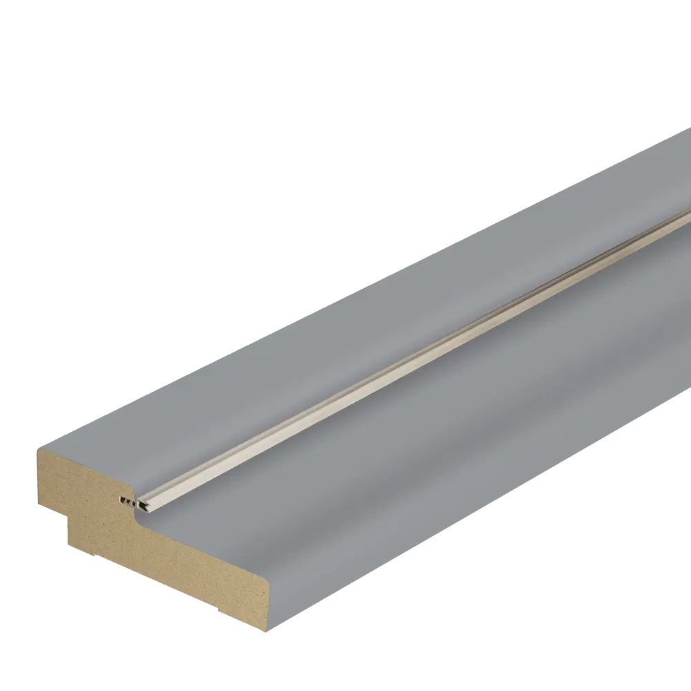 Дверная коробка 1000х70x28 мм финиш-бумага цвет серый (комплект 2.5 шт.) VELLDORIS STLM-2055918