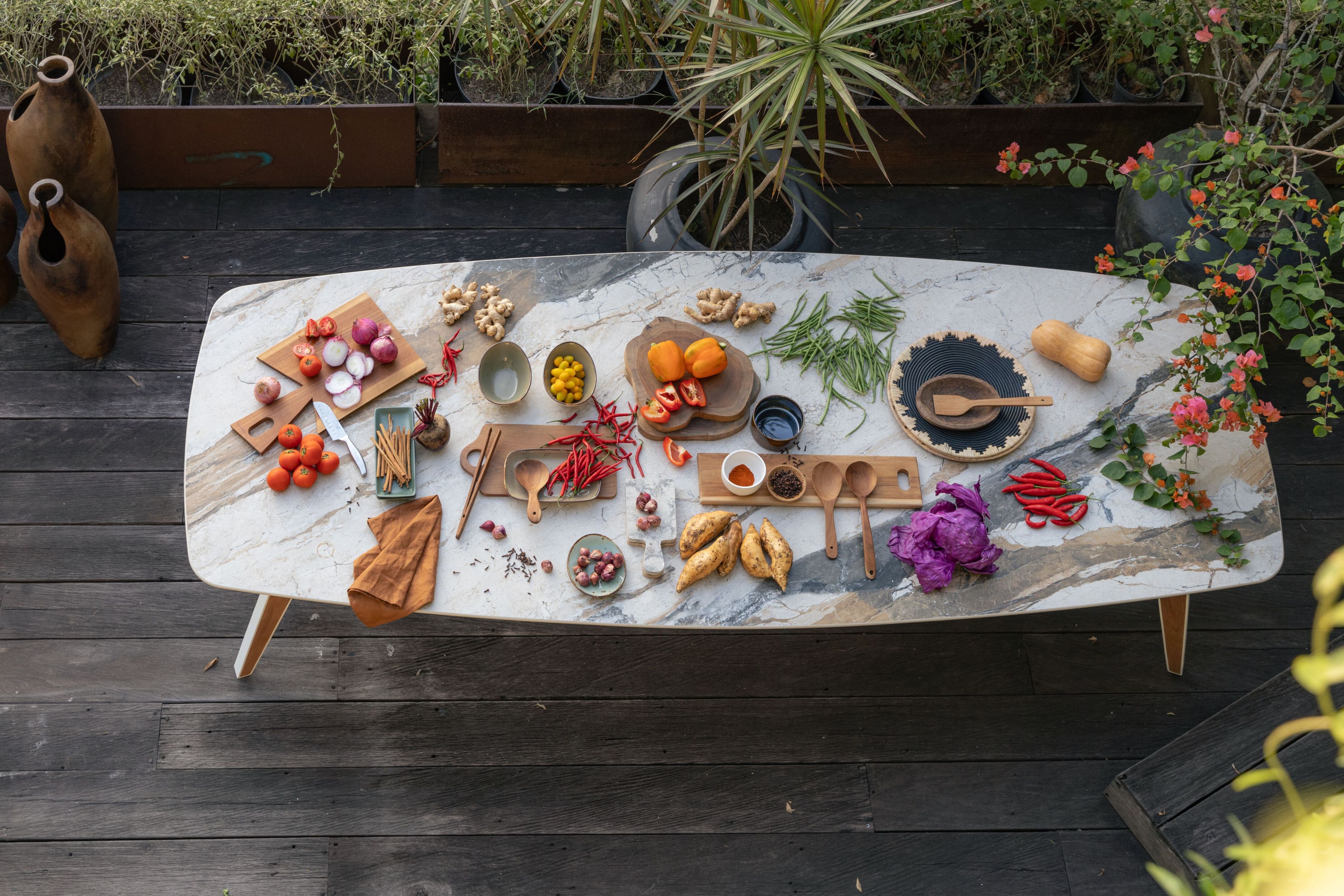 Прямоугольный садовый стол из керамогранита cbdesign Palinuro / Praiano ARCH-00101430 - Вид №3